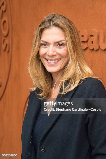 Actress Judith El Zein attends day Fourteen of the 2016 French Open at Roland Garros on June 4, 2016 in Paris, France.