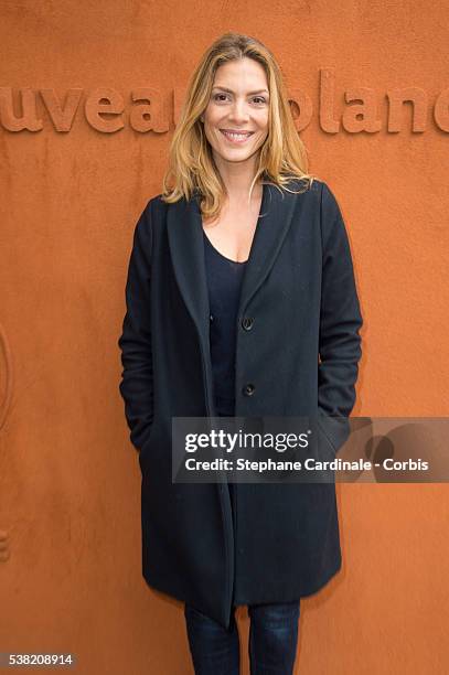 Actress Judith El Zein attends day Fourteen of the 2016 French Open at Roland Garros on June 4, 2016 in Paris, France.