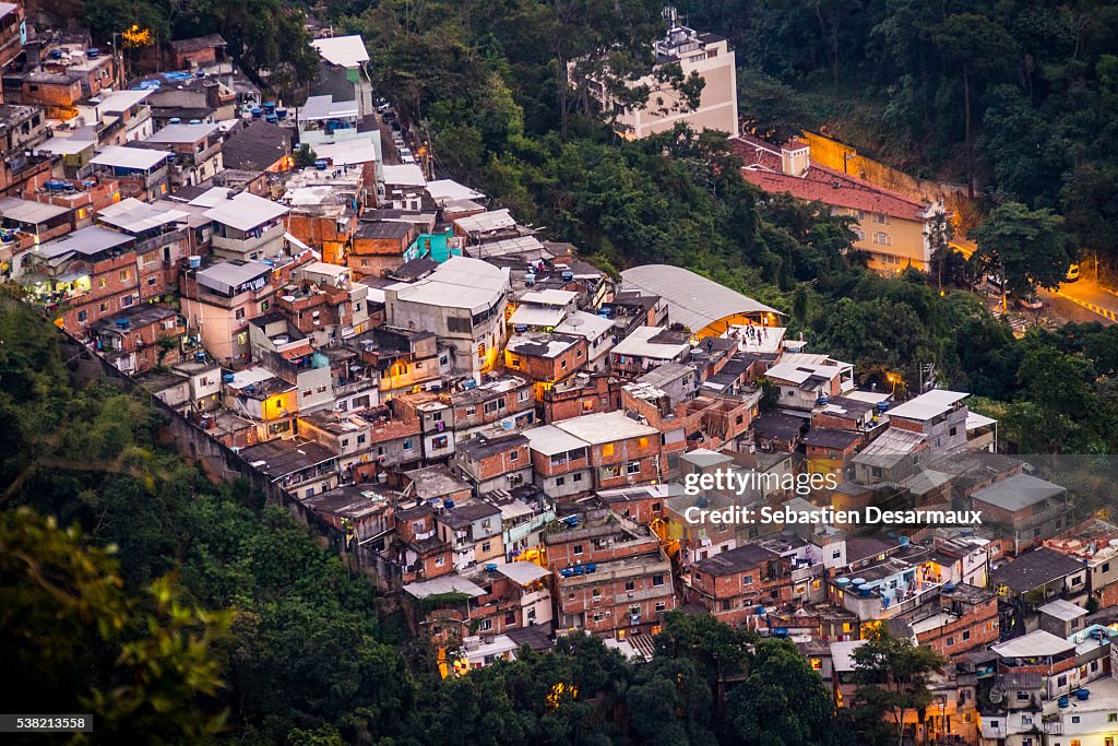 Favela in Rio. Tijuca.