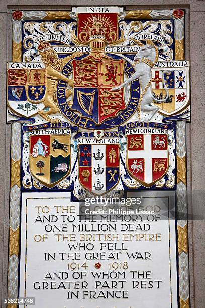 first world war memorial in arras cathedral - impero britannico foto e immagini stock