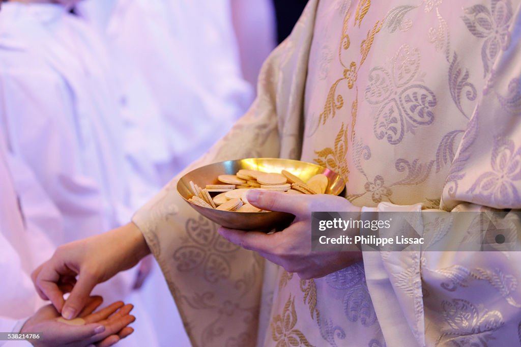 First holy communion.