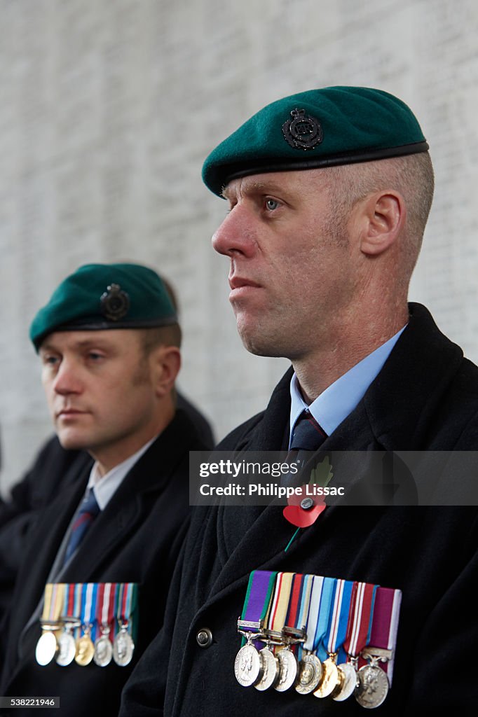 Poppy parade in Ypres on Armistice day