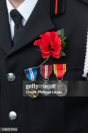 Poppy parade in Ypres on Armistice day Poppy parade in Ypres on Armistice day