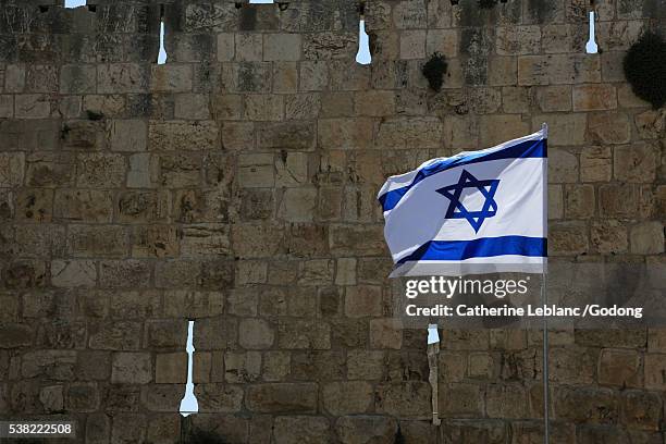 israeli flag. - israel out stock pictures, royalty-free photos & images