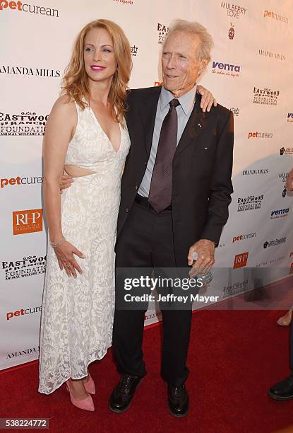 Actress/model Alison Eastwood and father, actor/director Clint Eastwood attend the 2nd Annual Art for Animals fundraiser art event hosted by Alison...