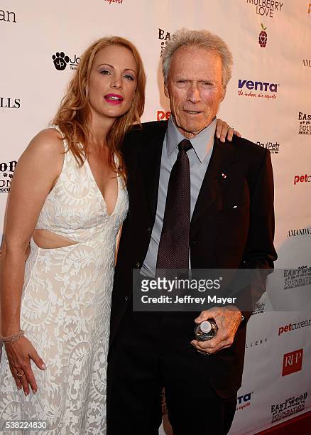 Actress/model Alison Eastwood and father, actor/director Clint Eastwood attend the 2nd Annual Art for Animals fundraiser art event hosted by Alison...