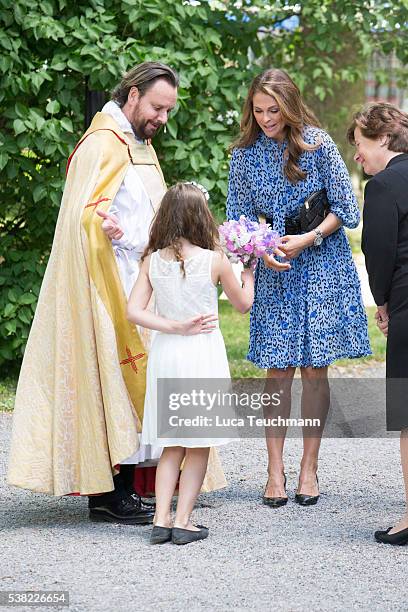 Princess Madeleine of Sweden attends Jarvsomassan a folk fair for musicians on June 5, 2016 in Stockholm, Sweden.