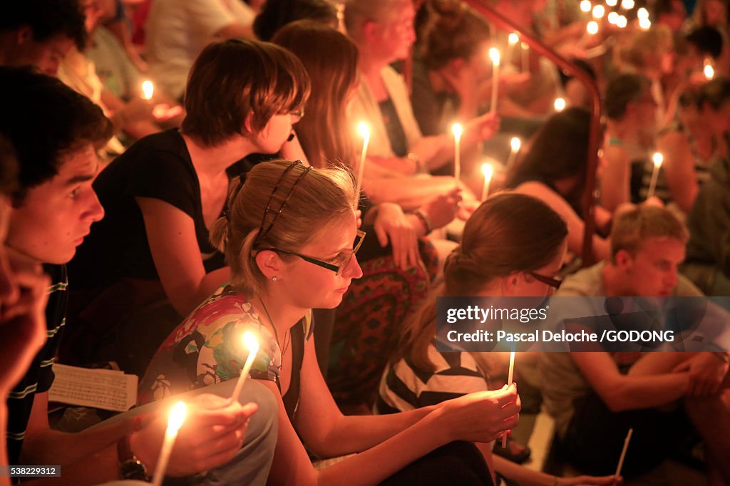 Taize Community. Church of the Reconciliation. Saturday evening prayers.