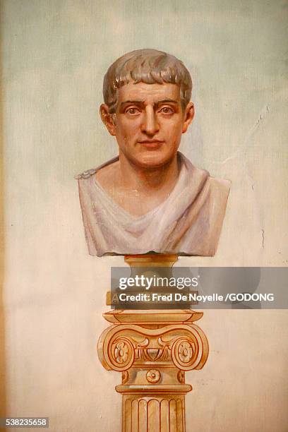 humanity temple. positivist calendar. aristotle. - aristotle stock pictures, royalty-free photos & images