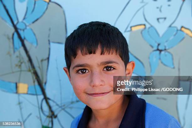 schoolboy in beit scaria, west bank. - palestinian boy stock pictures, royalty-free photos & images