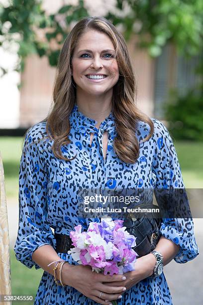 Princess Madeleine of Sweden attends Jarvsomassan a folk fair for musicians on June 5, 2016 in Stockholm, Sweden.