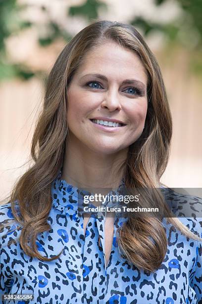 Princess Madeleine of Sweden attends Jarvsomassan a folk fair for musicians on June 5, 2016 in Stockholm, Sweden.