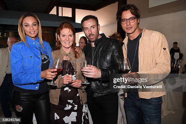 Gabriel Garko, Sarah Ferguson, Duchess of York, Bryan Larkin and Lilly Becker attends Matchless E Bike Presentation on June 5, 2016 at Casone Ugolino...