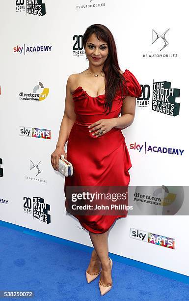 Danielle de Niese arrives for the The South Bank Sky Arts Awards at The Savoy Hotel on June 5, 2016 in London, England.