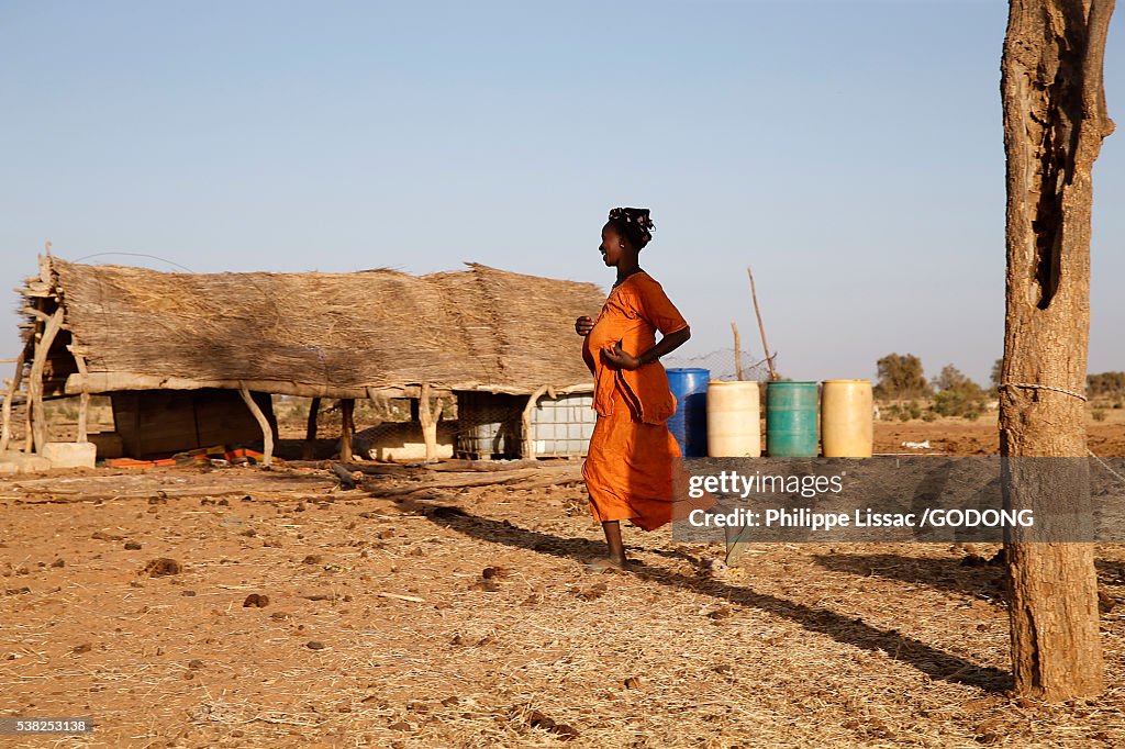 Peul village in Northern Senegal.
