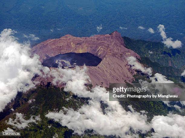 raung volcano - tufa stock pictures, royalty-free photos & images