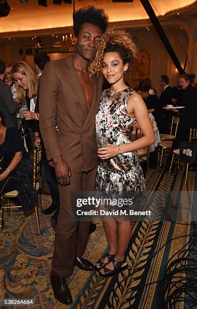 Benjamin Clementine and Izzy Bizu attend the South Bank Sky Arts Awards, airing on Wednesday 8th June on Sky Arts, at The Savoy Hotel on June 5, 2016...