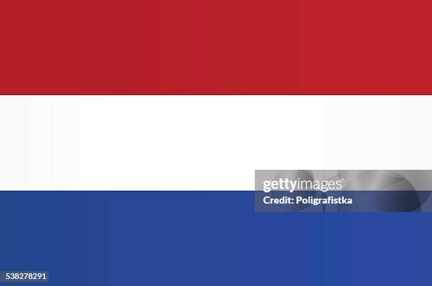 flagge der niederlande - holländisch stock-grafiken, -clipart, -cartoons und -symbole