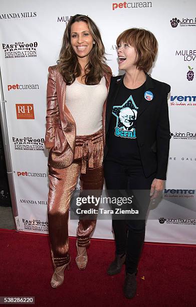 Actress/model Rainbeau Mars and actress Frances Fisher Actress/model Rainbeau Mars and actress Frances Fisher attend the 2nd Annual Art for Animals...