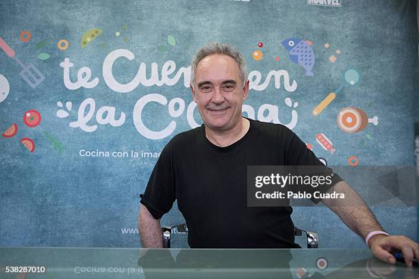 Spanish chef Ferran Adria attends Book Fair Madrid 2016 at Retiro Park on June 5, 2016 in Madrid, Spain.