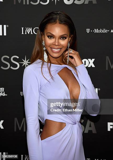 Actress and pageant judge Crystle Stewart attends the 2016 Miss USA pageant at T-Mobile Arena on June 5, 2016 in Las Vegas, Nevada.