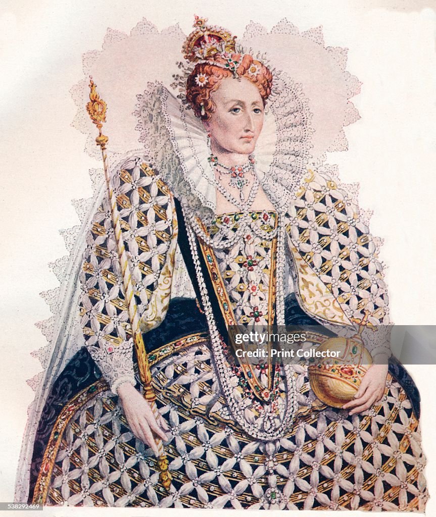Elizabeth, Queen Of England, Defeat Of The Spanish Armada, 1588, (1902).