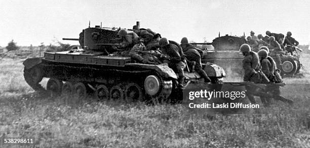 The Battle of Kursk, a World War II battle between German and Soviet forces on the Eastern Front fought from July 5 till August 23, 1943 in Russia.