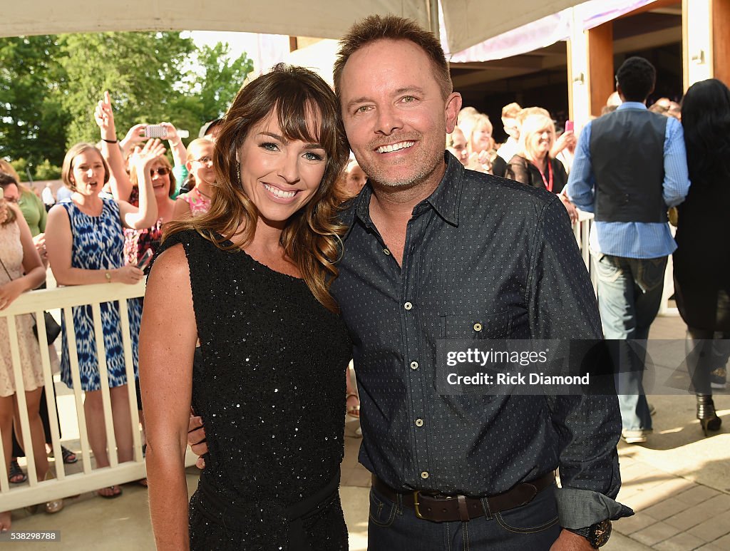 Chris Tomlin and Lauren Bricken attends the 4th Annual KLOVE Fan