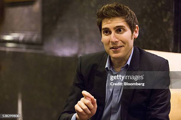 Billionaire Eduardo Saverin, co-founder of Facebook Inc., speaks during an interview in Singapore, on Thursday, May 26, 2016. Saverin is reinventing...