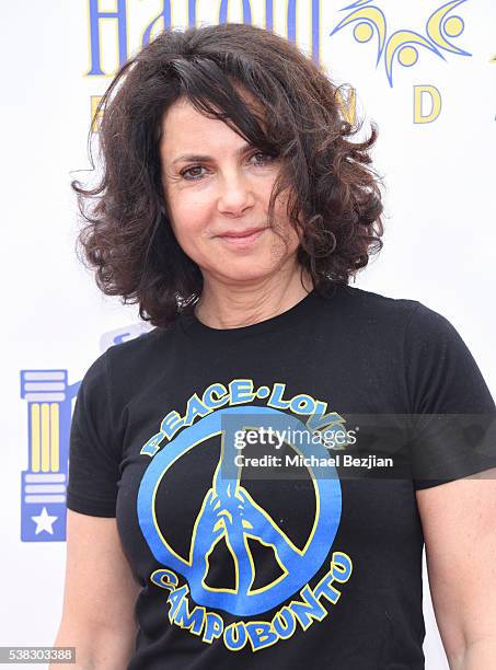 Joyce Hyser Robinson arrives at the 6th Annual Pedal On The Pier Fundraiser at Santa Monica Pier on June 5, 2016 in Santa Monica, California.