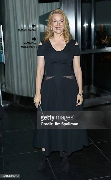 Actress Laura Linney attends the "Genius" New York premiere at Museum of Modern Art on June 5, 2016 in New York City.