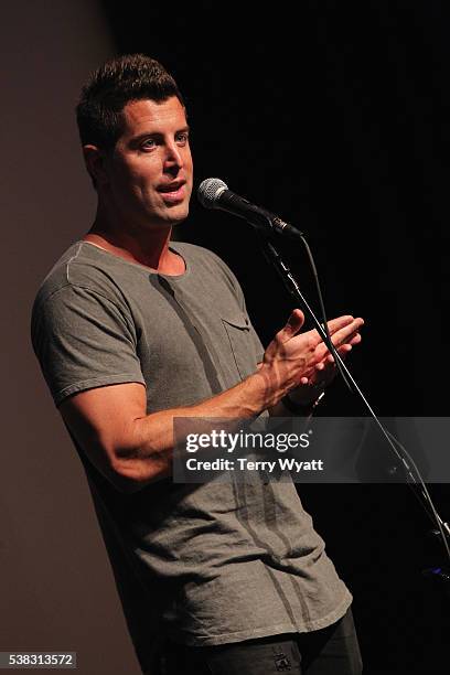 Jeremy Camp speaks in the press room at the 4th Annual KLOVE Fan Awards at The Grand Ole Opry House on June 5, 2016 in Nashville, Tennessee.