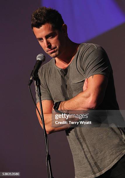 Jeremy Camp speaks in the press room at the 4th Annual KLOVE Fan Awards at The Grand Ole Opry House on June 5, 2016 in Nashville, Tennessee.