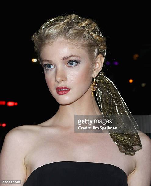 Actress Elena Kampouris attends the "Genius" New York premiere at Museum of Modern Art on June 5, 2016 in New York City.