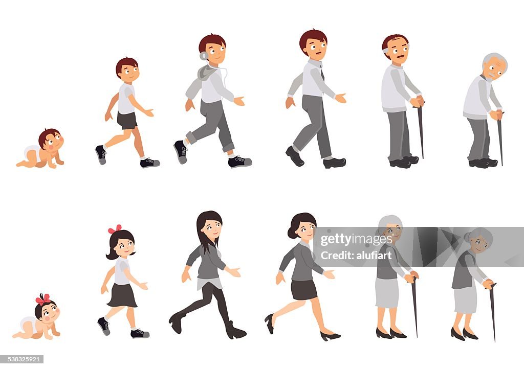 Human Cycle Animation Human Life Cycle High-Res Vector Graphic - Getty Images