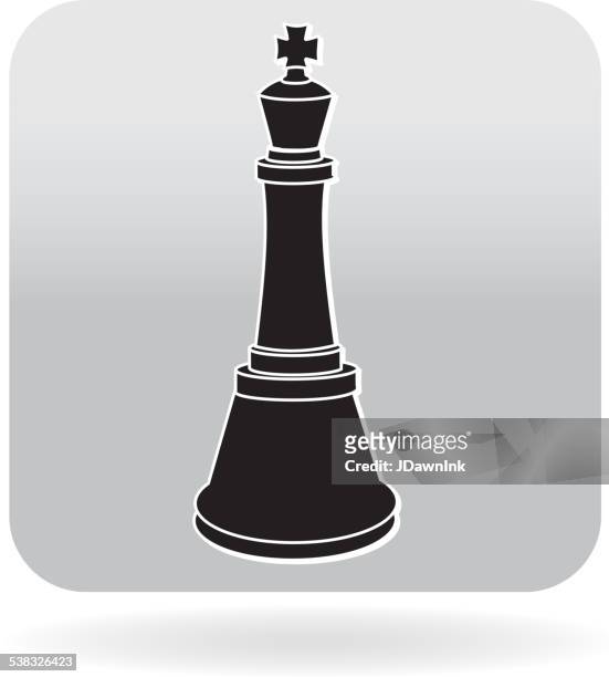 Silhouette of a king chess piece Royalty Free Vector Image