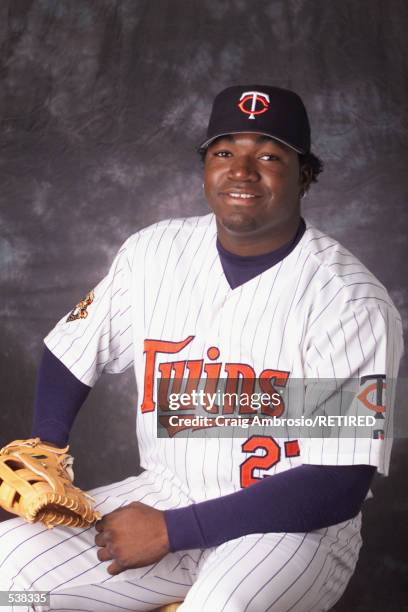 David Ortiz of the Minnesota Twins poses during media day at Lee County Sports Complex in Ft Myers, Florida. DIGITAL IMAGE Manditory Credit: Craig...