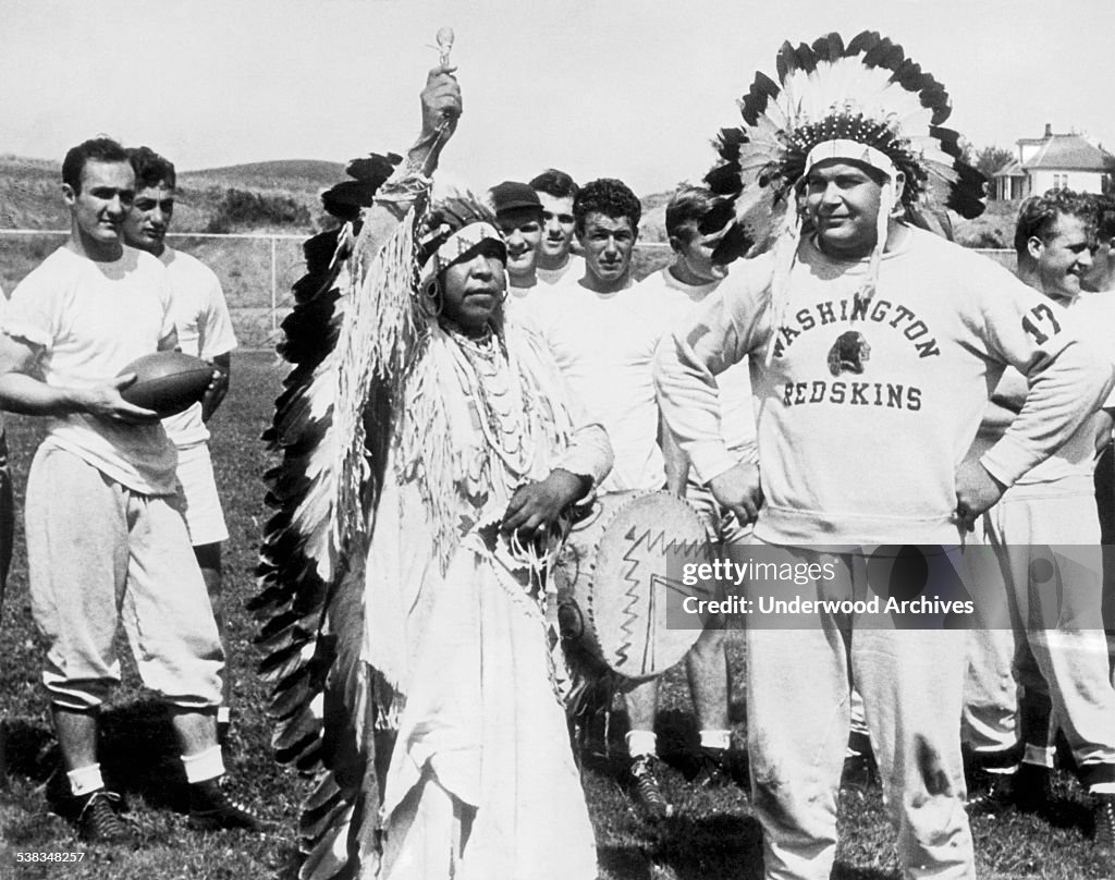 Redskin Player With Tribe