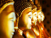 Buddhas at Wat Arun, Bangkok, Thailand