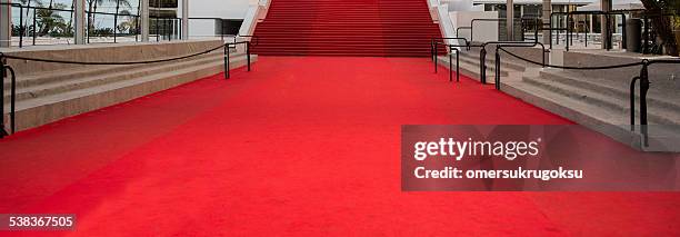 cannes film festival red carpet - carpet stairs stock pictures, royalty-free photos & images