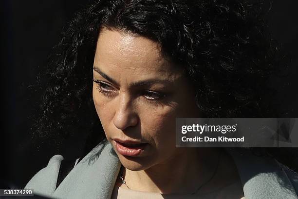 Former Chelsea Football club first-team doctor Eva Carneiro arrives at Croydon Employment Tribunal to attend a private hearing in her constructive...