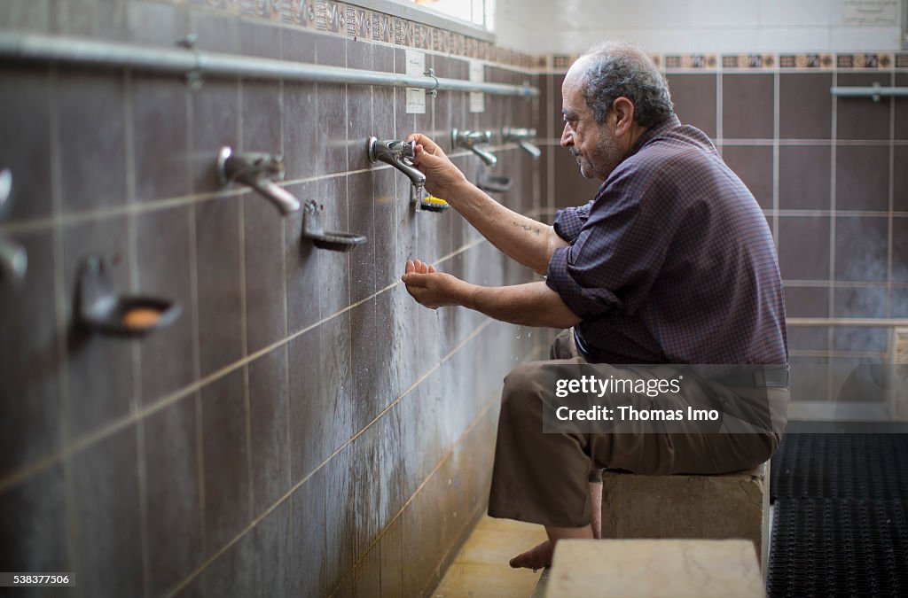 Ritual ablution in a mosque in Jordan