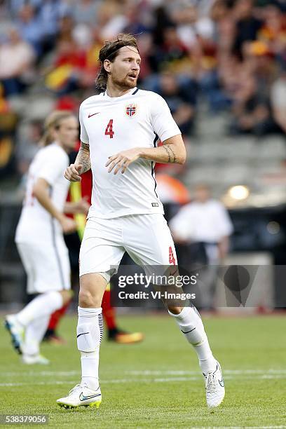 Stefan Strandberg of Norway during the International friendly match between Belgium and Finland on June 5, 2016 at the Koning Boudewijn stadium in...