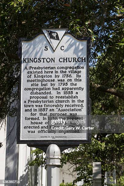 1858 kingston church - conway south carolina stock pictures, royalty-free photos & images