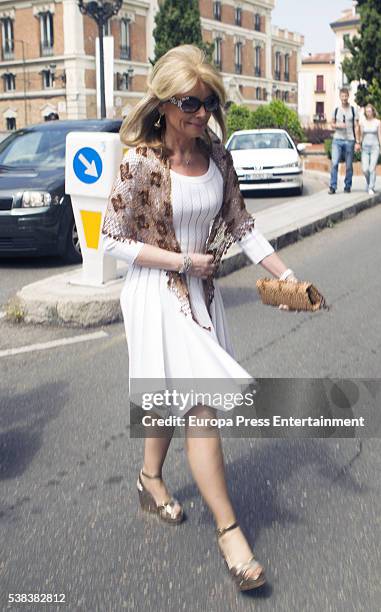 Cristina Yanes attends Eugenia de Borbon 's First Communion at Monasterio de las Descalzas Reales on June 4, 2016 in Madrid, Spain.