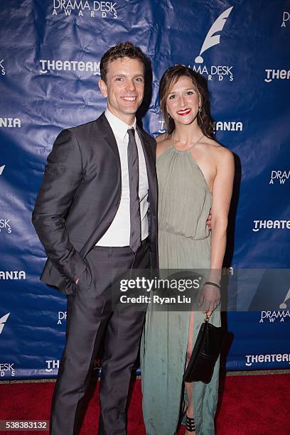 Paul Alexander Nolan and Keely Nolan attend the 2016 Drama Desk Awards Arrivals at Anita's Way on June 5, 2016 in New York City.