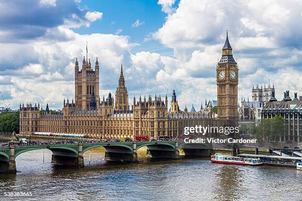 big ben and the house of parliament - london eye big ben stock pictures, royalty-free photos & images