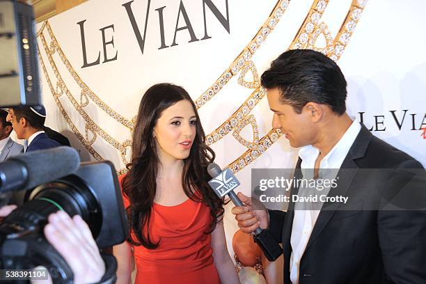 Lexy LeVian and Mario Lopez attend 2017 Le Vian Red Carpet Revue at Lagoon Ballroom at the Mandalay Bay Resort and Casino on June 5, 2016 in Las...