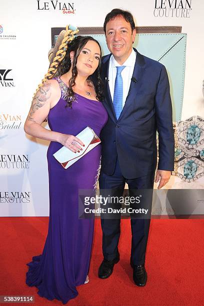 Michelle Manner and Eddie LeVian attend 2017 Le Vian Red Carpet Revue at Lagoon Ballroom at the Mandalay Bay Resort and Casino on June 5, 2016 in Las...
