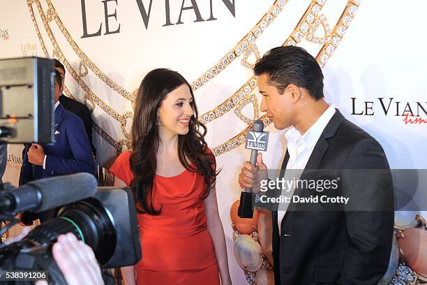 Lexy LeVian and Mario Lopez attend 2017 Le Vian Red Carpet Revue at Lagoon Ballroom at the Mandalay Bay Resort and Casino on June 5, 2016 in Las...